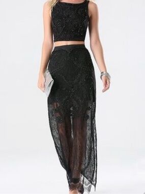 Bebe Two Piece Set Black